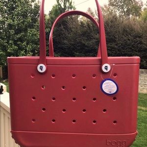 Large CRIMSON Bogg Bag NWT